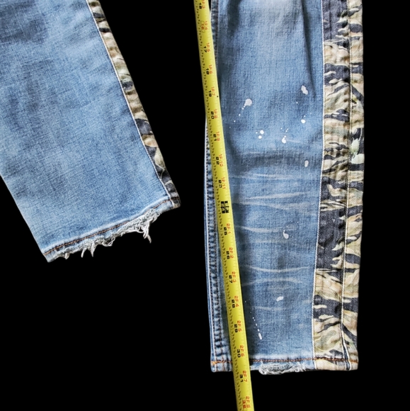 Hustle Gang Whiskey Throttle Spray Paint Jeans. Sz. 34. - Picture 13 of 16